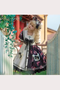 Strawberry Bear Sweet Lolita Dress OP by Ocelot (OL02)